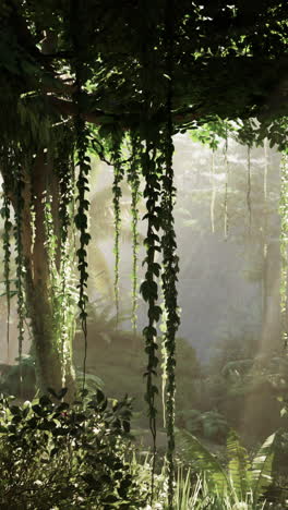 el exuberante bosque tropical