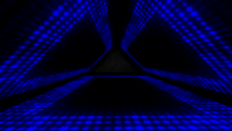 4k luces de neón azules brillantes para el escenario - video de stock en bucle