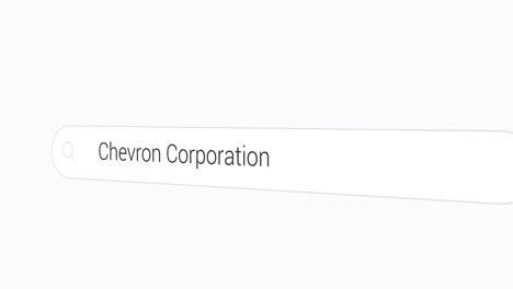 searching chevron corporation on the search engine