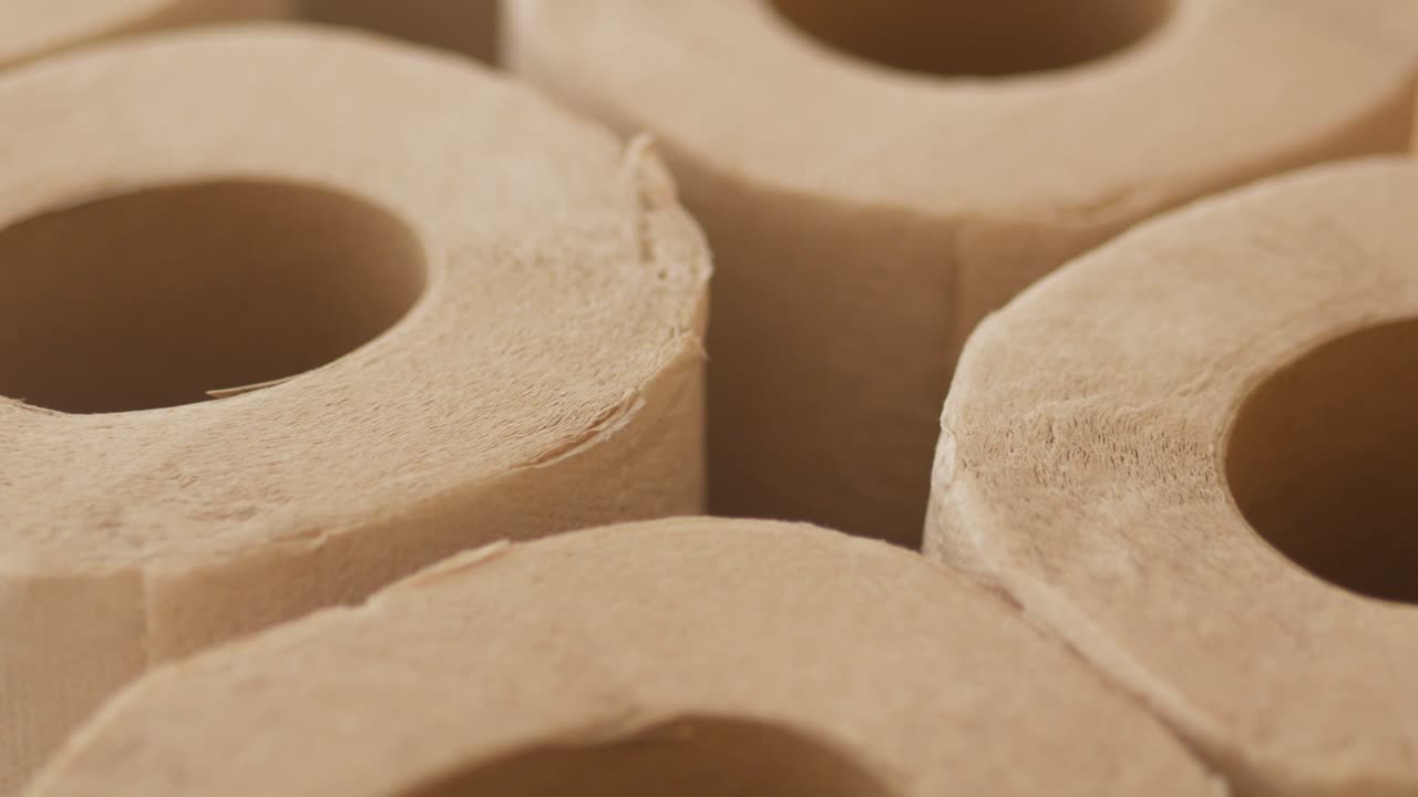 Close-up of Toilet Paper Rolls