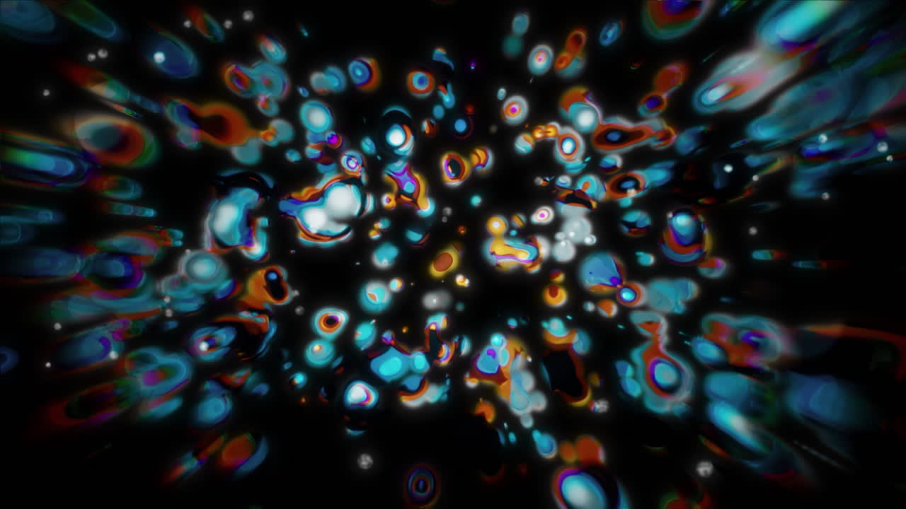 Abstract Glowing Fluid Movement