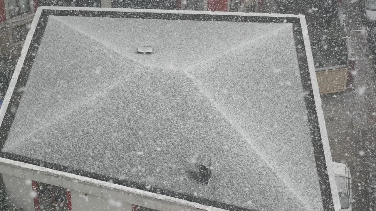 Snow Covered Roof