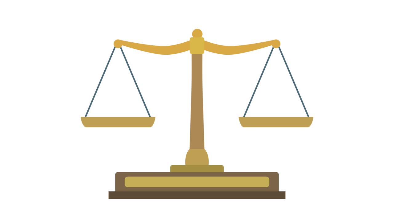 Old weighing machine on white background (flat design)