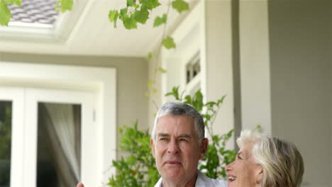 mature couple posing together