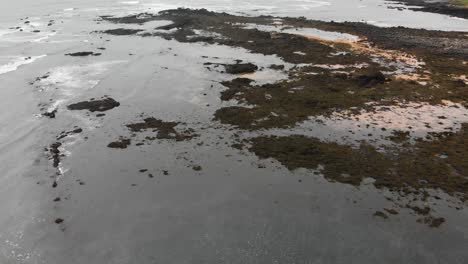 imágenes aéreas sobre la playa de ytri tunga en islandia-1