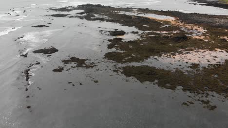 aerial footage over ytri tunga beach in iceland-1