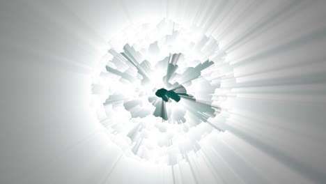 fondo brillante atómico fractal blanco