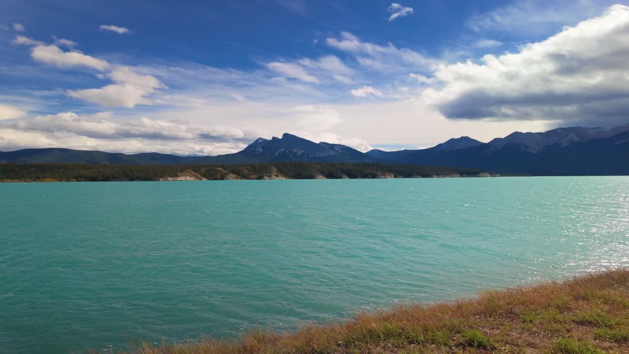 Windy Day At Abraham Lake Alberta