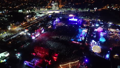 music festival at night