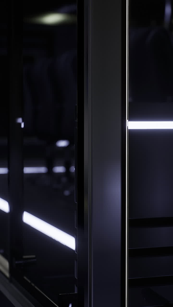 La arquitectura moderna destaca un diseño elegante dentro de un espacio futurista.