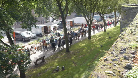 flea market on a sunny day