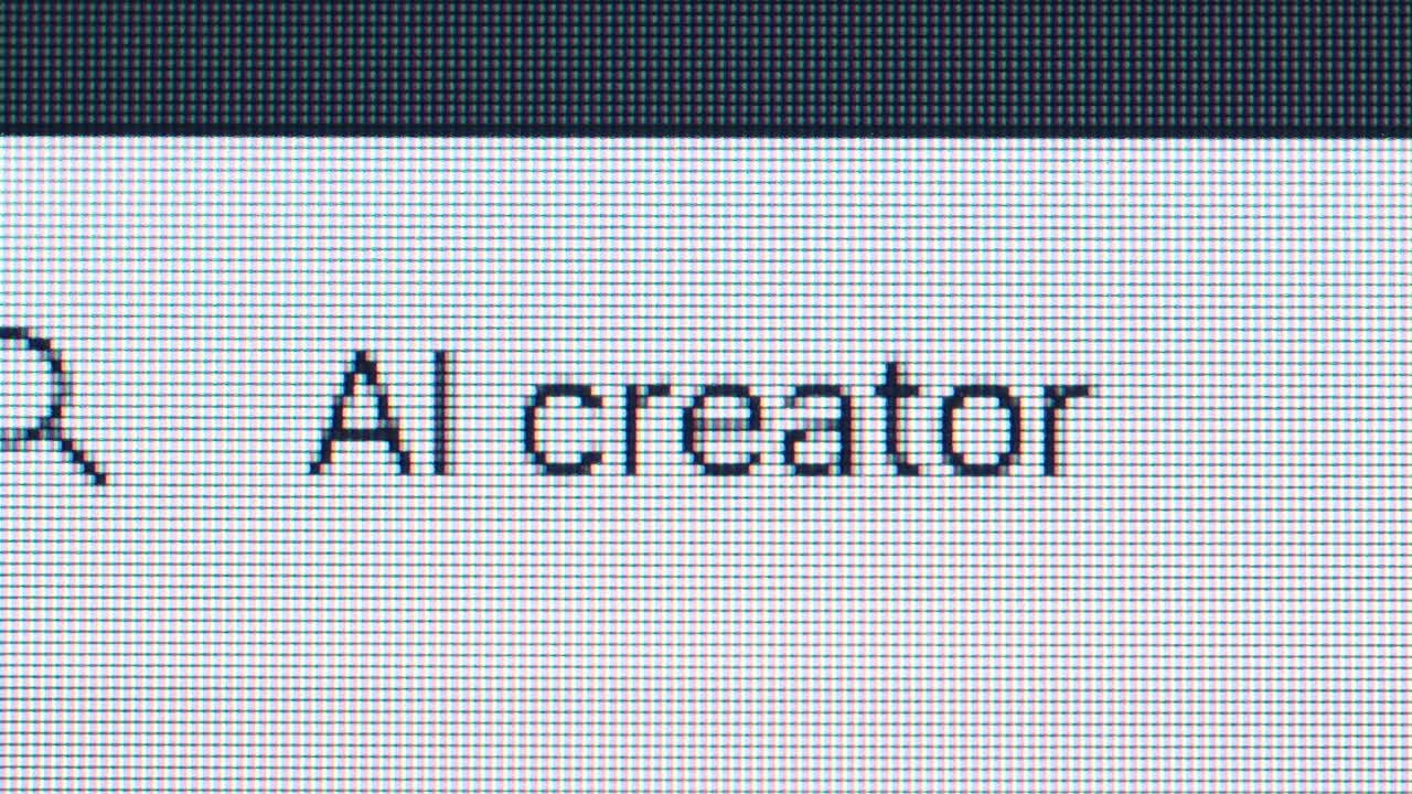 AI creator on screen