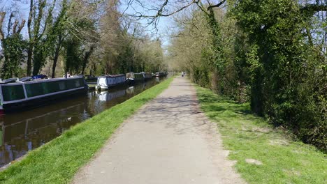 beautiful view of the famous llangollen canal route at pontcysyllte aqueduct, designed by thomas telford, located in the stunning welsh countryside, popular with tourists, hikers and bikers