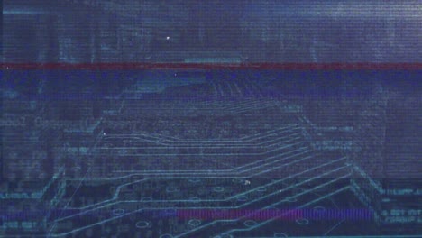 animation of network of connections over data processing