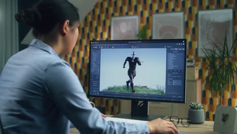 3d artist at work