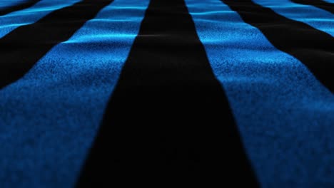 bandera textil negra y azul, bucle