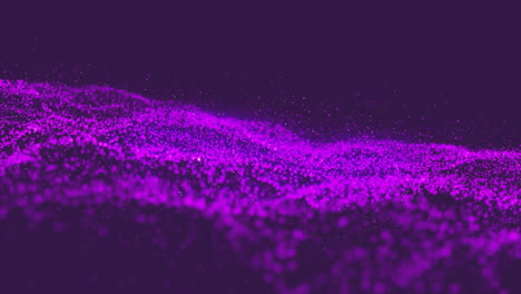 animación de manchas de luz púrpura sobre fondo negro