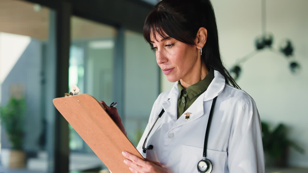 Female Doctor with Clipboard