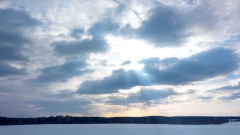 simultaneous movement of clouds of different levels, time lapses, video loop