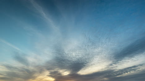 beautiful sunset and sunrise cloudscape
