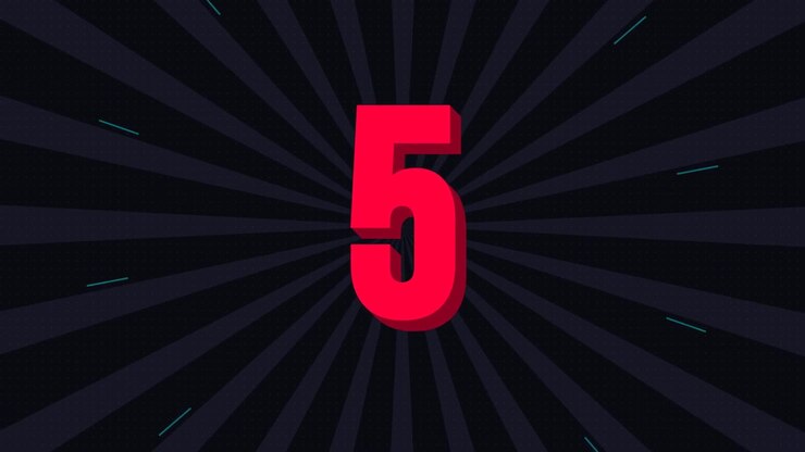 Timer digitale conto alla rovescia da dieci a zero