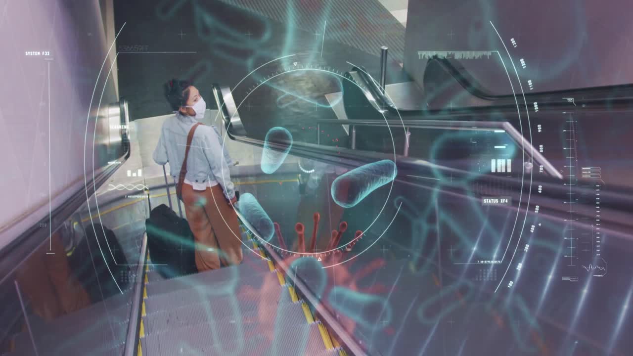 coronavirus covid19 concepto de animación 4k