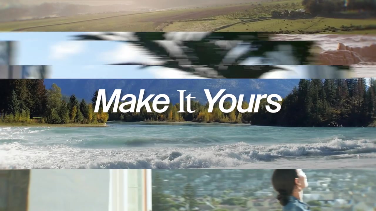 Dynamic Split Screen Montage of Nature and Lifestyle Footage