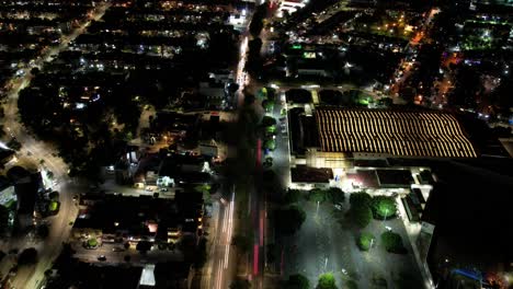 Aerial-hyperlapse-of-guadalajara-jalisco-at-night