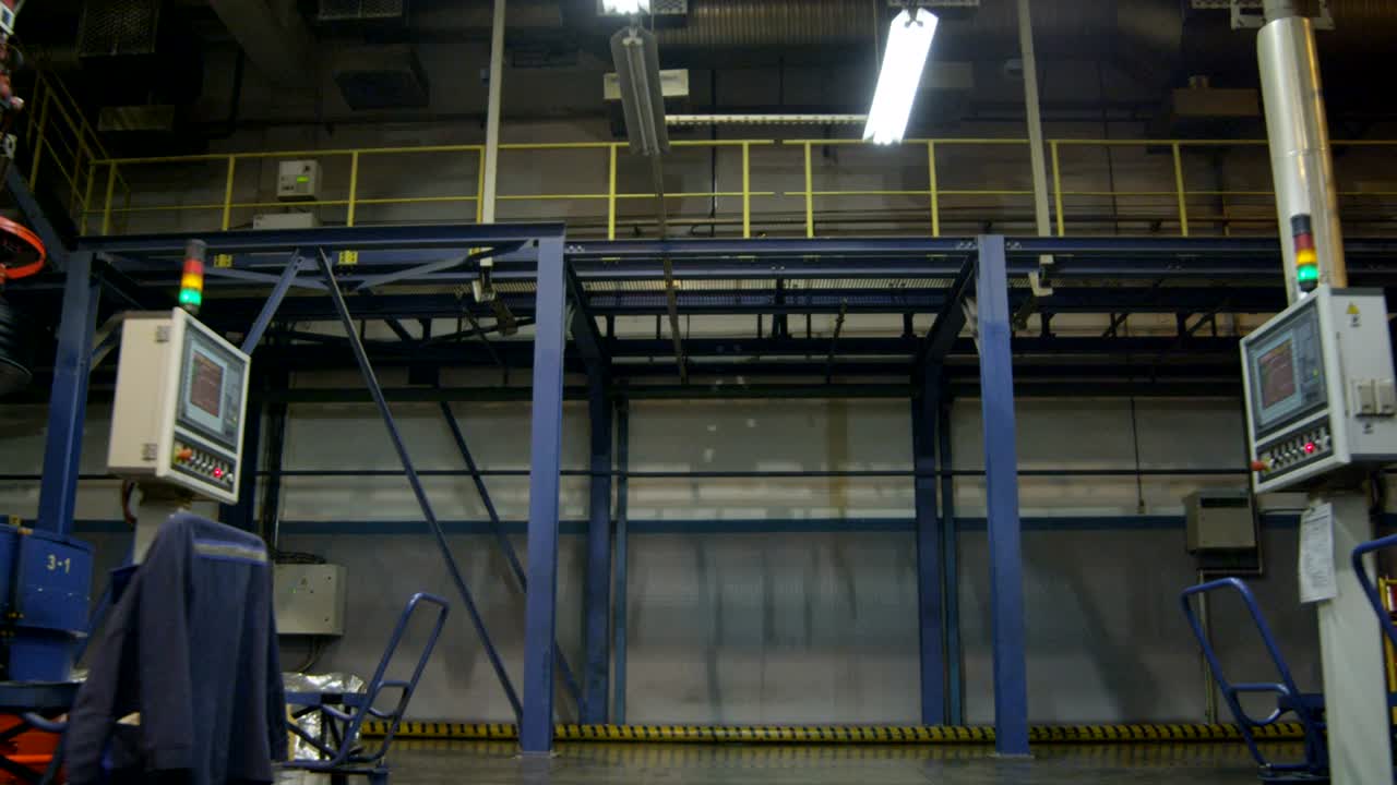 Big Machines and Equipment in Tire Production Workshop