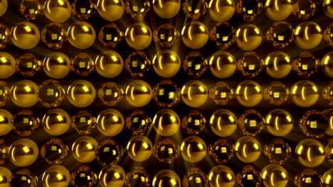 esfera de oro abstracta. bucle sin costuras