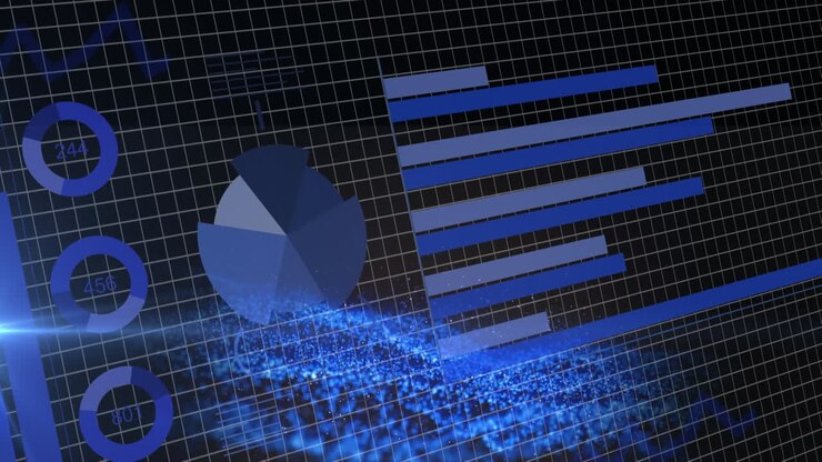 Animazione dell'elaborazione di dati finanziari su griglia
