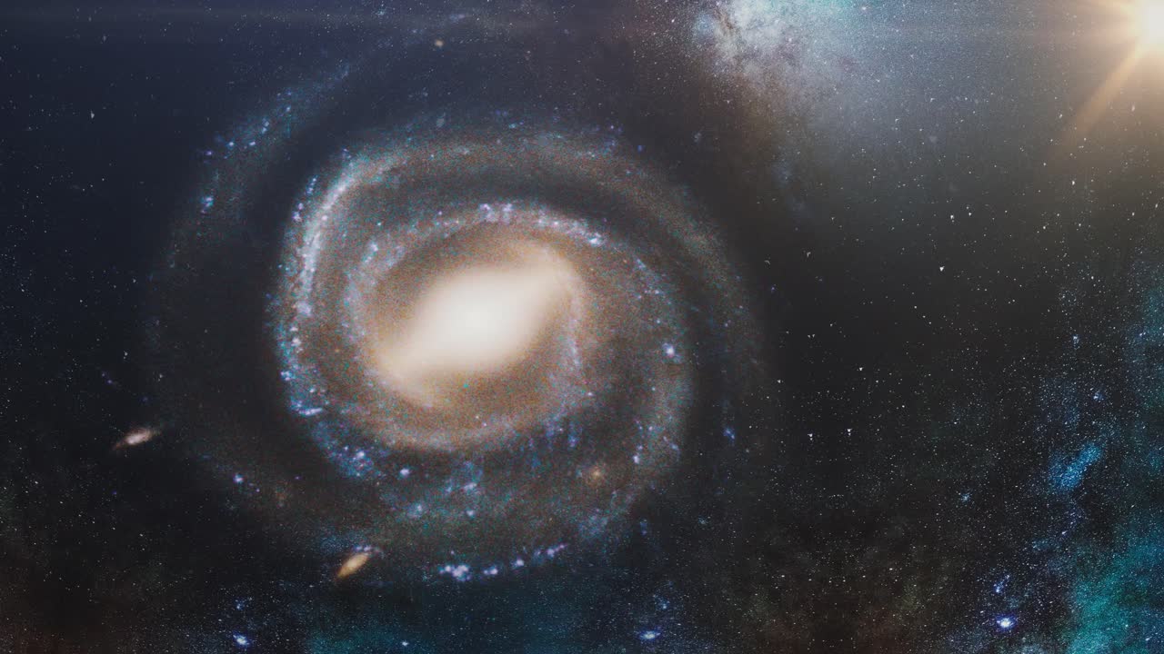 galaxia espiral girando en el universo