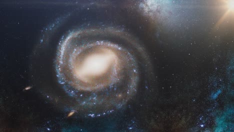 Spiral-Galaxy-Spinning-In-The-Universe