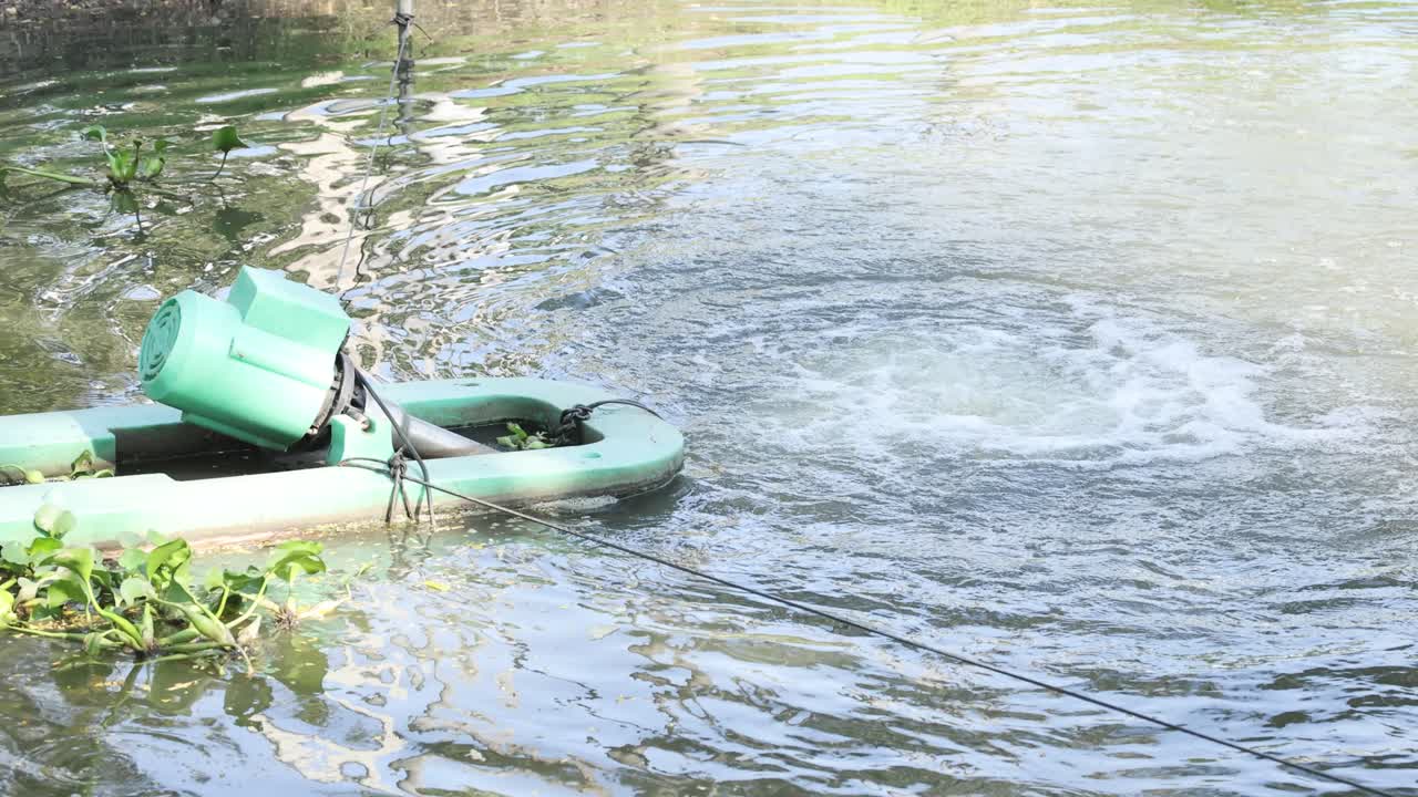 안정화 연못을 산소화하는 환기 장비