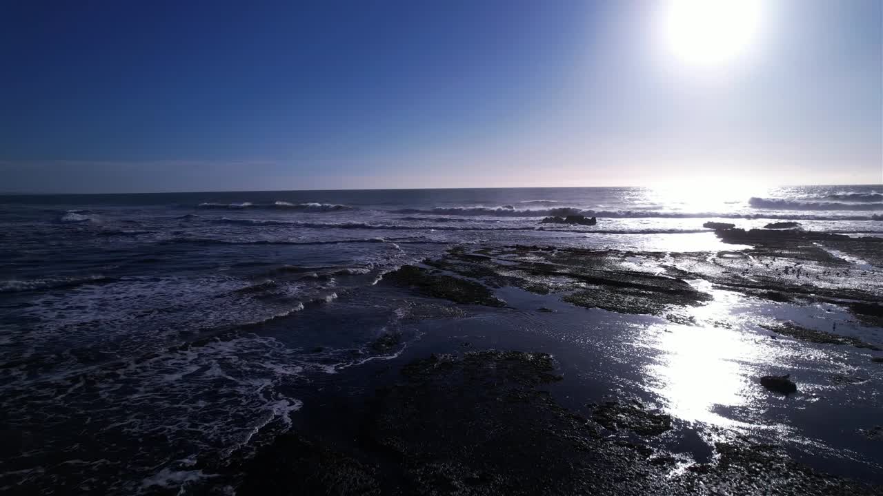 Surfers in the Ocean on a Sunny Day