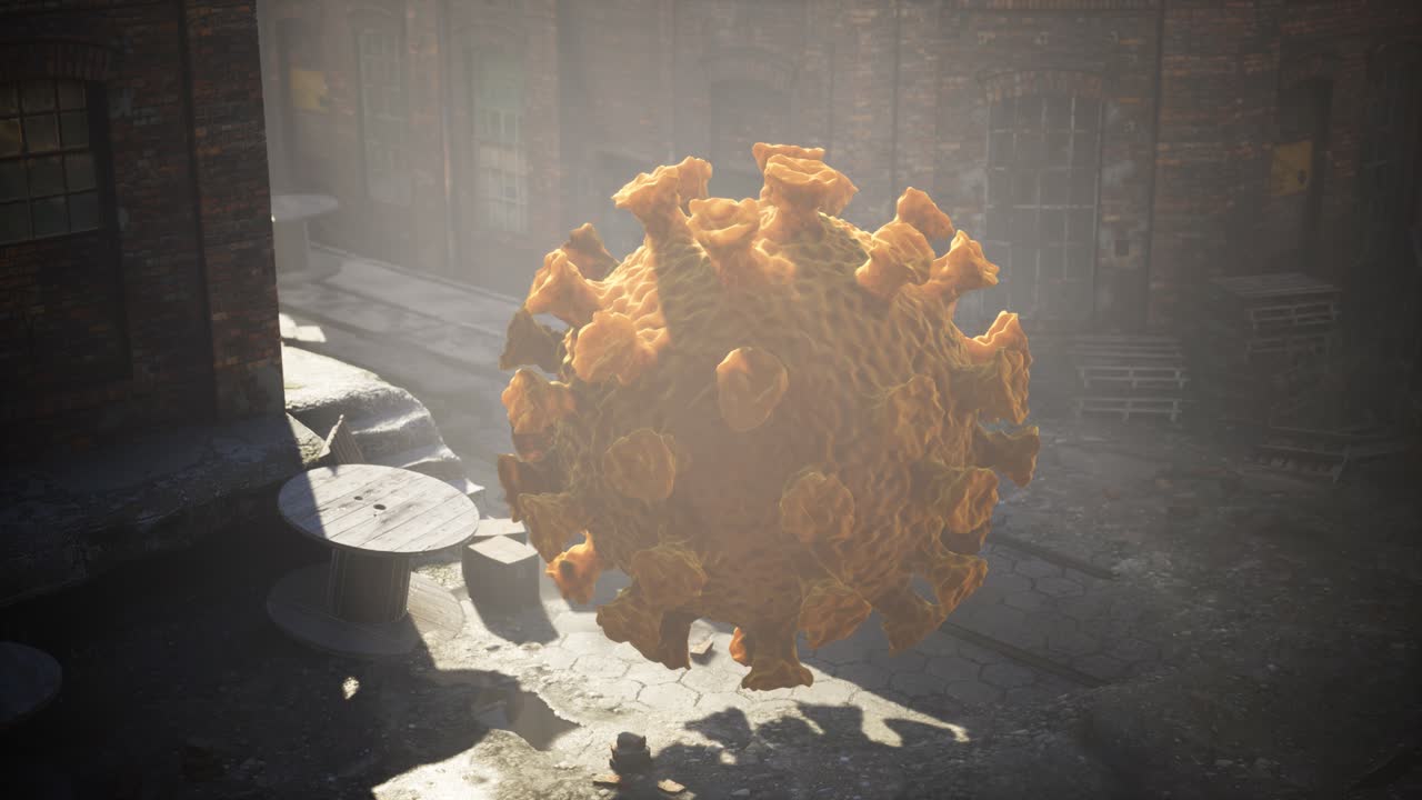 비어있는 도시 거리에서 코로나바이러스 코로나19 격리