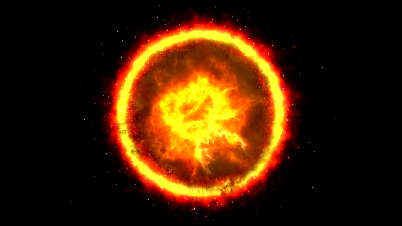 el fuego de la corona del sol 4k