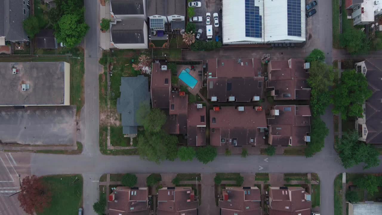 휴스턴 시 인근 풍경의 공중