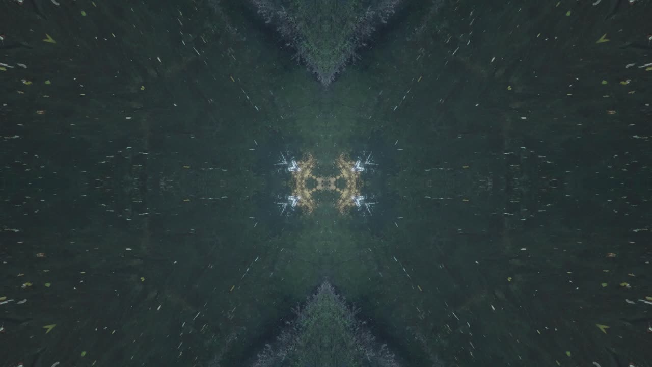 위사히콘 크릭, 필라델피아, #60의 숲 이미지를 사용한 녹지 만화경