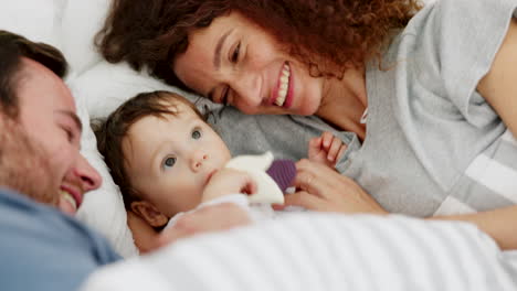 Family,-mother-and-father-with-baby