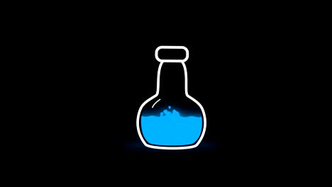 science potion graphic stock video