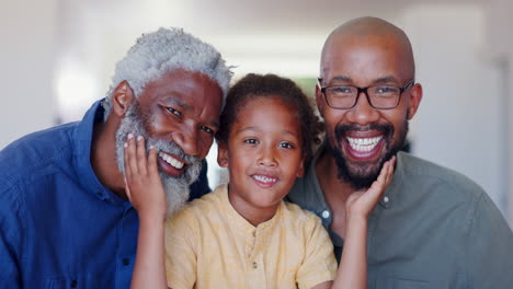 face, african boy and father