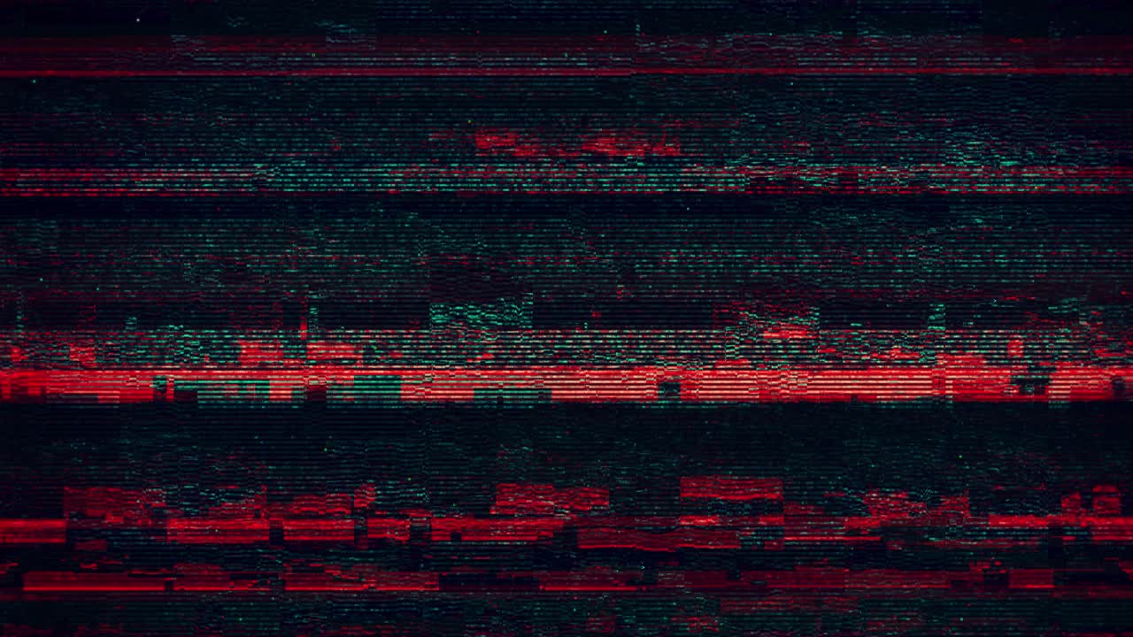 Abstract Digital Glitch Noise and Static Effect Background