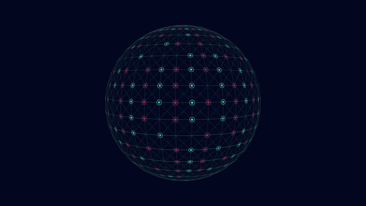 patrón geométrico circular con líneas y círculos en repetición