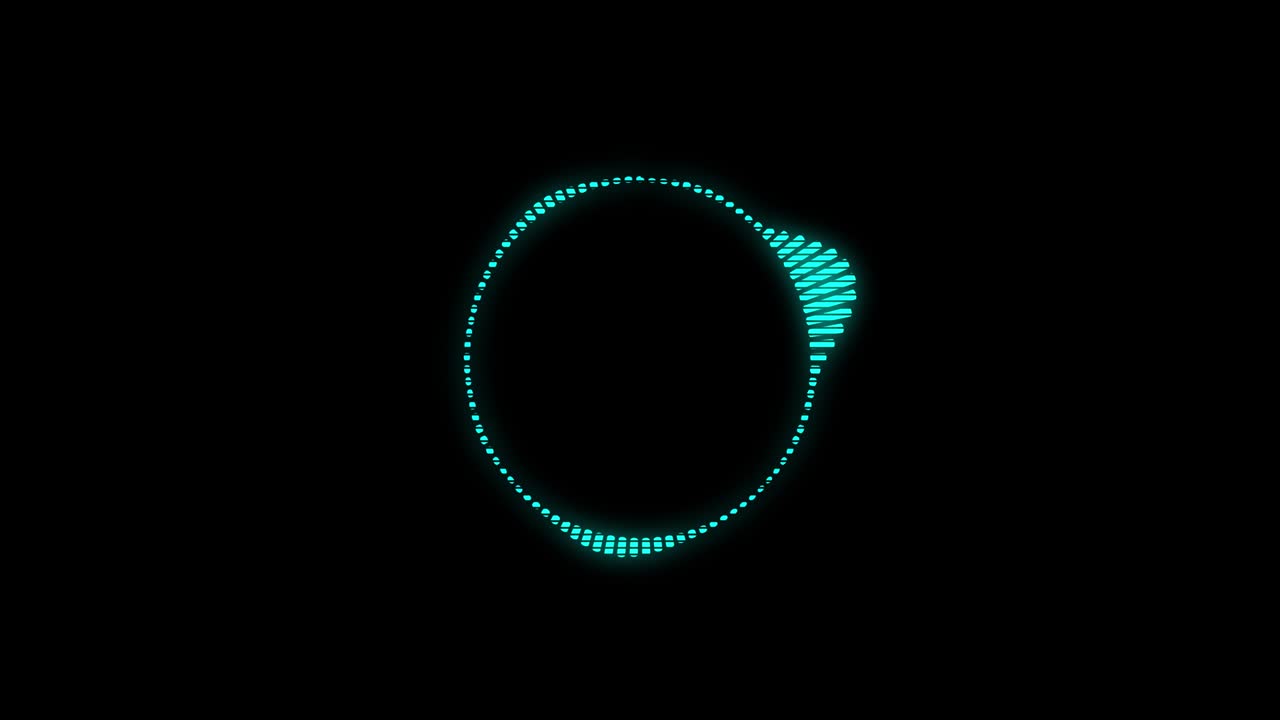 círculo de espectro de audio visualizador de audio gráficos de movimiento