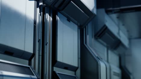 interior estéril de ciencia ficción futurista de un laboratorio o una nave espacial