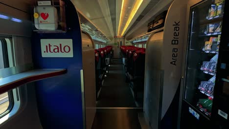 exploring the interior of an italo train