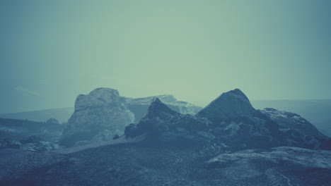 Dramatic-winter-dark-desert-steppe-on-a-highland-mountain-plateau