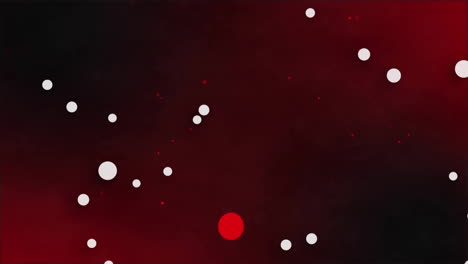animation of glowing light spots moving over black background