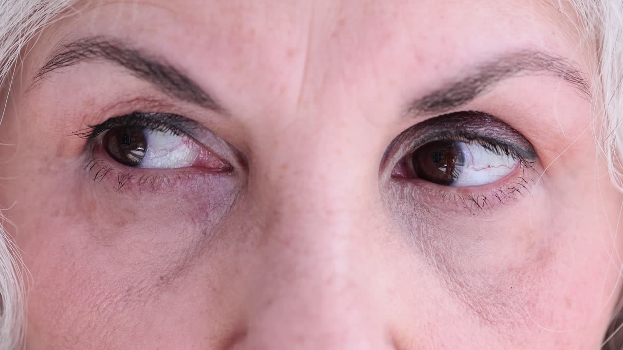 Close-up of a woman's eyes